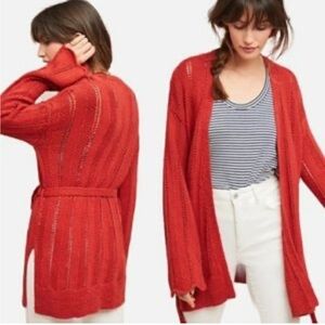 Anthropologie Meadow Rue Priscilla Pointelle Cardigan S